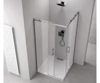 POLYSAN THRON ROUND obdélníkový sprchový kout 1100x900mm, kulaté pojezdy, rohový vstup (5)