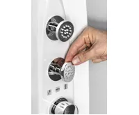 POLYSAN MOLA termostatický sprchový panel rohový 210x1300mm, bílá (6)