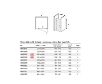 NOVEA Sprchové dveře, 90x200 cm, chrom ALU, sklo Čiré, levé provedení (4)