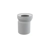 ALCAPLAST Dopojení k volně stojícímu WC, excentrické 15 mm, DN 110, délka 158 mm, PP, bílé A92