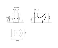 GSI PURA bidet stojící 36x50cm, bílá ExtraGlaze (2)