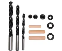 BGS Kolíky dřevěné / vrtáky, 6 - 10 mm, 43dílná sada