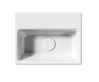 GSI NUBES keramické umývátko 36x28cm, bez otvoru, bílá ExtraGlaze (4)