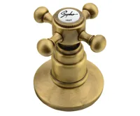 SAPHO ANTEA tříprvková umyvadlová baterie s retro hubicí, s výpustí, bronz (4)