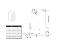 GELCO VARIO WHITE jednodílná zástěna k instalaci ke stěně, čiré sklo, 1100 mm (4)