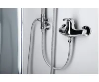 SAPHO VANITY sprchový sloup k napojení na baterii, hlavová, ruční sprcha, chrom (10)