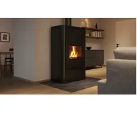 HS Flamingo Krbová kamna AQUAFLAM ® 25 s výměníkem - černá, automatická regulace (29)