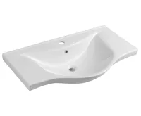 AQUALINE ZARA 80 keramické umyvadlo nábytkové 79,5x46cm, bílá AQUALINE ZARA 80 keramické umyvadlo nábytkové 79,5x46cm, bílá