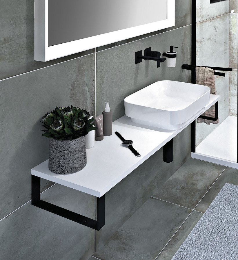 Sapho plato deska rockstone 1700x24x360mm, bílá mat