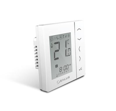 SALUS Týdenní programovatelný termostat 230V - bílý VS30W, Drátové
