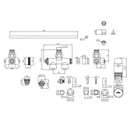 INVENA Sada spodního jednobodového připojení 50 mm, L/P, černá (CZ-87-C15) (1)