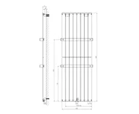 SAPHO COLONNA otopné těleso 602x1800mm, bílá (8)