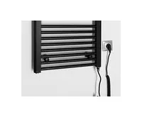 AQUALINE DIRECT-E elektrické otopné těleso rovné 450x960 mm, 300 W, černá (1)