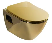 CREAVIT PAULA WC sedátko, SLIM, Soft Close, zlatá (4)