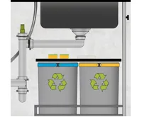 GRANISIL BAIRO 565.5 Granitový dřez s odkapem, černý (19)