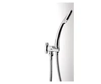 SAPHO Držák sprchy kulatý, pevný, s vyústěním, chrom (1)