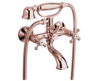 SAPHO ANTEA nástěnná vanová baterie kompletní, růžové zlato