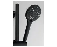 SAPHO Sprchová souprava, posuvný držák 700mm, černá mat (1)