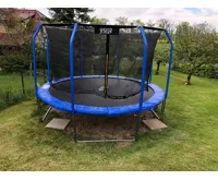 GoodJump 4UPVC modrá trampolína 366 cm s ochrannou sítí + žebřík - Inside (7)