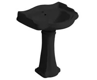 KERASAN RETRO keramické umyvadlo 73x54cm, černá mat (3)