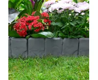 Garden King Zahradní plastový obrubník s imitací kamene 10 ks (2)