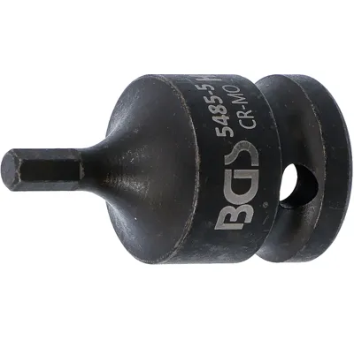BGS Hlavice nástrčná  silová,  12,5 mm (1/2"), vnitřní šestihran 5 mm