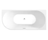 AQUALINE TIBERA R rohová stojící vana, 170x80cm, bílá (3)