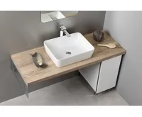 GSI SAND/NUBES keramické umyvadlo na desku 50x38cm, bílá mat (5)