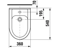 DEEP by JIKA Bidet stojatý s otvorem pro baterii (1)