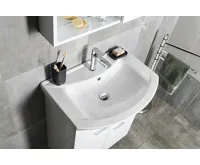 AQUALINE ZERO keramické umyvadlo nábytkové 65x46cm, bílá (4)