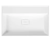 SAPHO GODIVA umyvadlo, litý mramor, 68x44cm, bez otvoru, bílá (4)