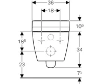 GEBERIT závěsný AquaClean TUMA Classic se sprchovacími funkcemi, Alpská bílá (2)