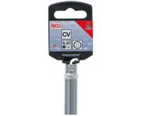 BGS Hlavice nástrčná 1/4" 9 mm, prodloužená, "GearLock" (2)