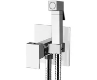 SAPHO Podomítková bidetová baterie se Stop sprškou, hranatá, chrom SAPHO Podomítková bidetová baterie se Stop sprškou, hranatá, chrom