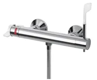 SAPHO LEA nástěnná sprchová termostatická baterie, lékařská páka, chrom SAPHO LEA nástěnná sprchová termostatická baterie, lékařská páka, chrom