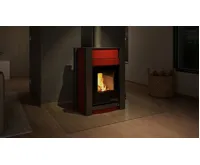 HS Flamingo Krbová kamna AQUAFLAM VARIO ® KALMAR 11/5kW červená, elektronická regulace (18)