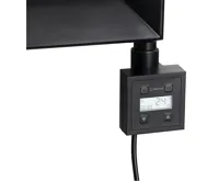 SAPHO KTX topná tyč s termostatem, 400 W, černá mat SAPHO KTX topná tyč s termostatem, 400 W, černá mat