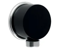 NOVASERVIS Stěnový vývod sprchy černá - D/STENAA1,5