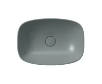 GSI NUBES keramické umyvadlo na desku 50x35cm, agave mat (3)