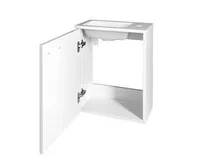 AQUALINE ZOJA skříňka s umyvadlem z litého mramoru 40x22 cm, bílá (1)