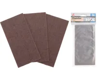 BGS Kluzáky plstěné, desky, hnědé, 100 x 200 mm, 3 kusy BGS Kluzáky plstěné, desky, hnědé, 100 x 200 mm, 3 kusy