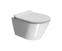 GSI KUBE X závěsná WC mísa, GeniusFlush, 36x50cm, bílá ExtraGlaze (1)