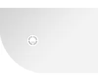 POLYSAN FLEXIA vanička z litého mramoru čtvrtkruh, s možností úpravy rozměru, 120x80cm, R550, pravá