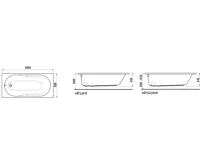 JIKA akrylátová vana Lyraplus 1600x700 mm (1)