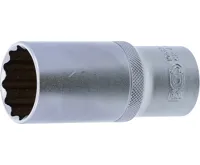 BGS Hlavice nástrčná, 1/2" 12,5 mm 12ti hranná, prodloužená 26 mm BGS Hlavice nástrčná, 1/2" 12,5 mm 12ti hranná, prodloužená 26 mm
