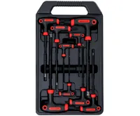 BGS Klíče imbus 2,0 - 10,0 mm, T-rukojeť, 9 dílů