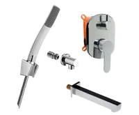 Vanový set Zuna s dvoucestnou podomítkovou bateríí