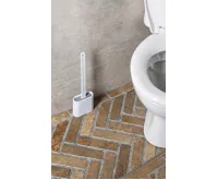 AQUALINE WC silikonová štětka závěsná/na postavení, bílá (10)