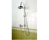 SAPHO VANITY sprchový sloup k napojení na baterii, hlavová, ruční sprcha, chrom (5)