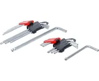 BGS Sada zahnutých klíčů, dlouhé, T-profil (pro Torx) T10–T50 / inbusové 1,5–10 mm, 18dílná (1)